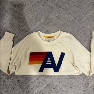 Avalon Cream Sweatshirt with Logo